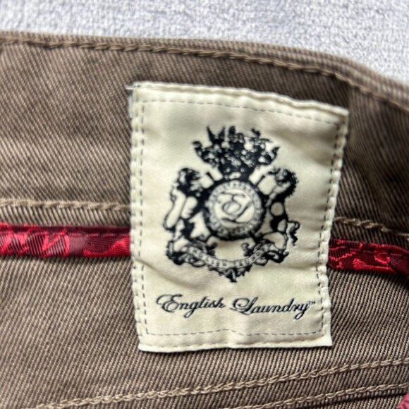 English Laundry Jeans Pants Men's 38X32 Brown Thermal Comfort Straight Leg - Picture 5 of 11